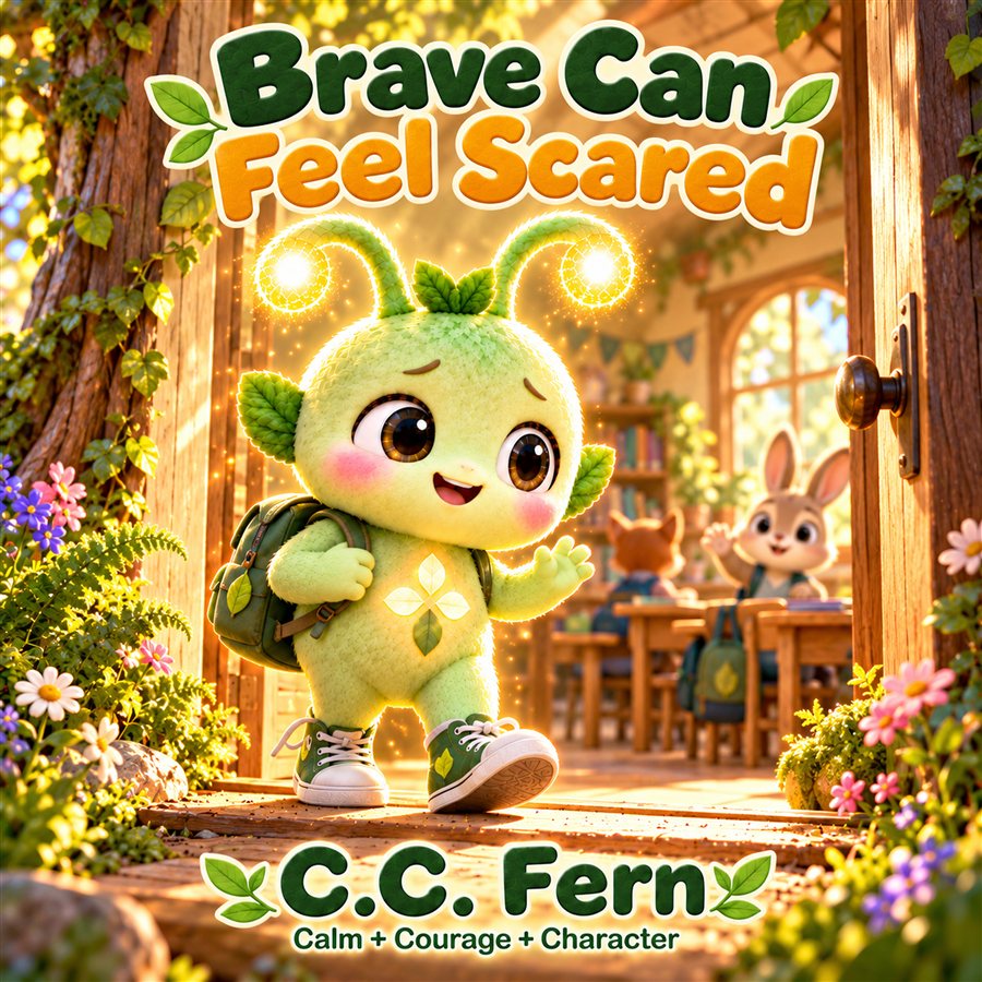 Brave Can Feel Scared — original C.C. Fern cover artwork